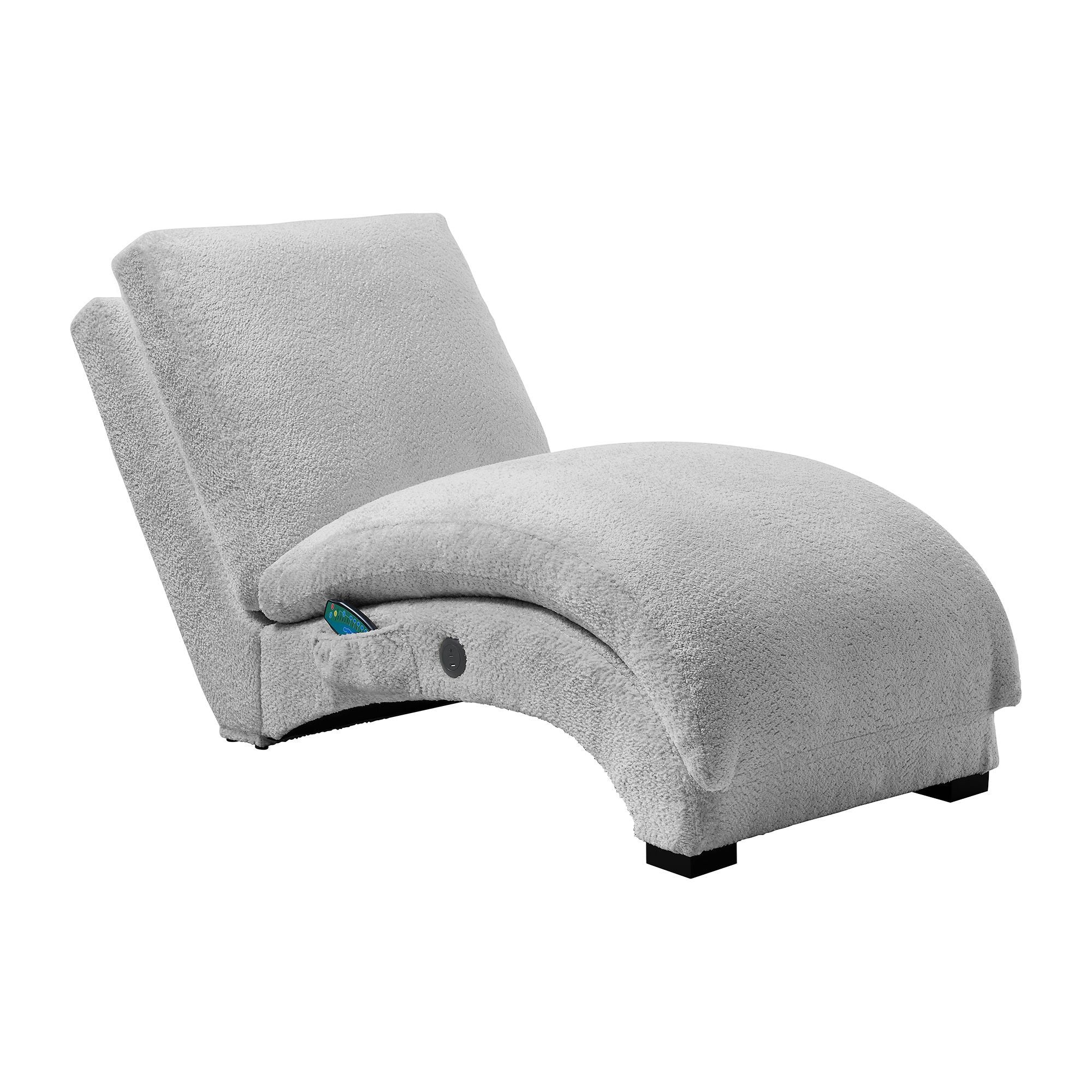 Nori – Chaise With Heat Massage, USBC, LED