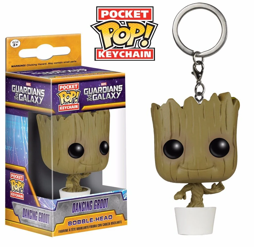 Funko Pocket Pop! Keychain: Marvel Guardians of the Galaxy - Dancing Baby Groot - Image 1