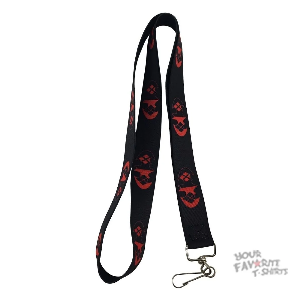 Batman Bat Logo Harley Quinn Diamonds Lanyard Neck Strap Id Holder