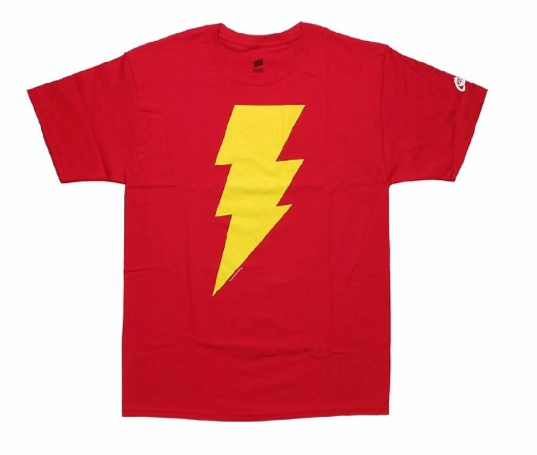 Shazam Symbol DC Comics Premium Adult T-Shirt - Image 1