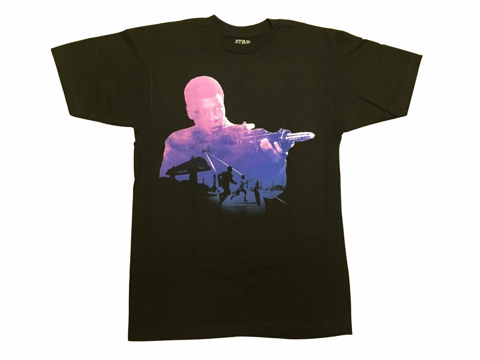 Star Wars Force Awakens Finn Silhouette Adult T-Shirt - Image 1
