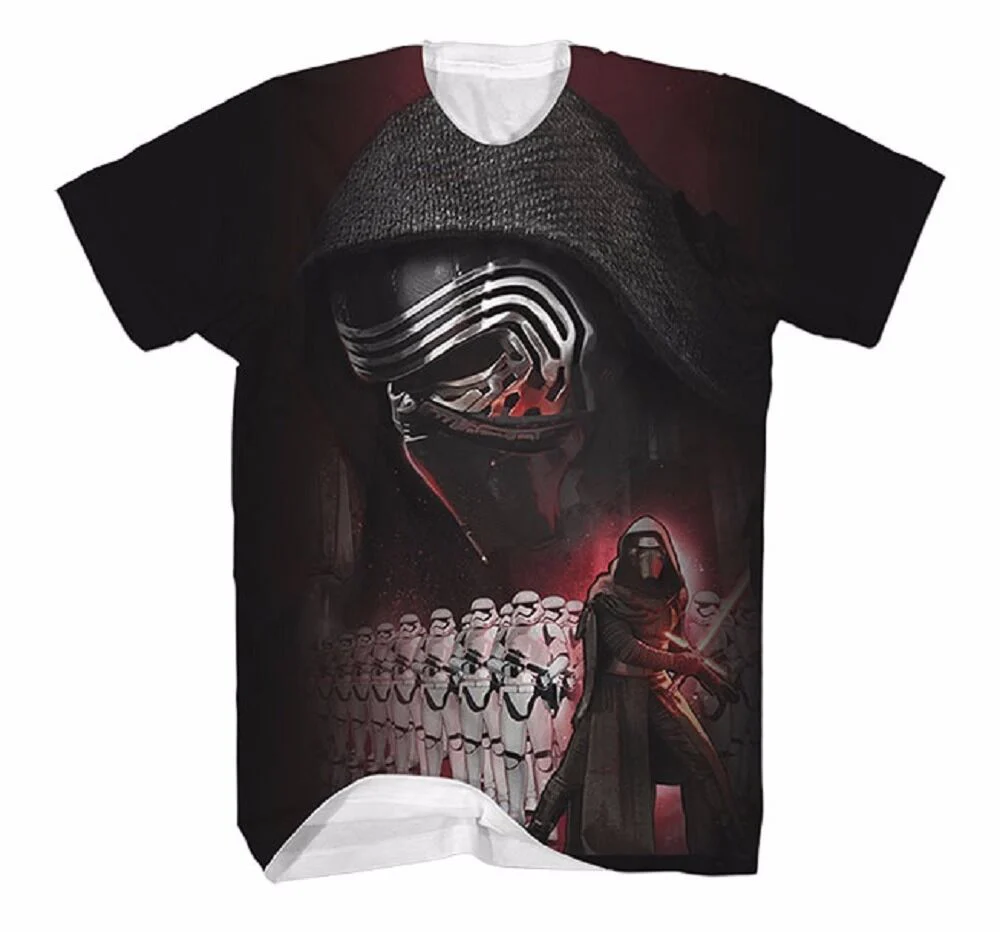 Star Wars The Force Awakens Kylo Ren Sublimated Adult T-Shirt - Image 1