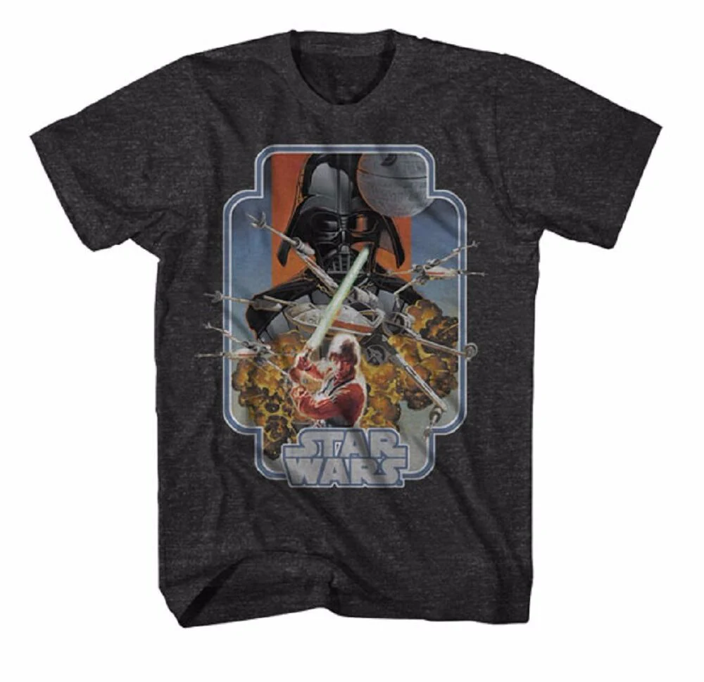 Star Wars Vader X Poster Adult T-Shirt - Image 1