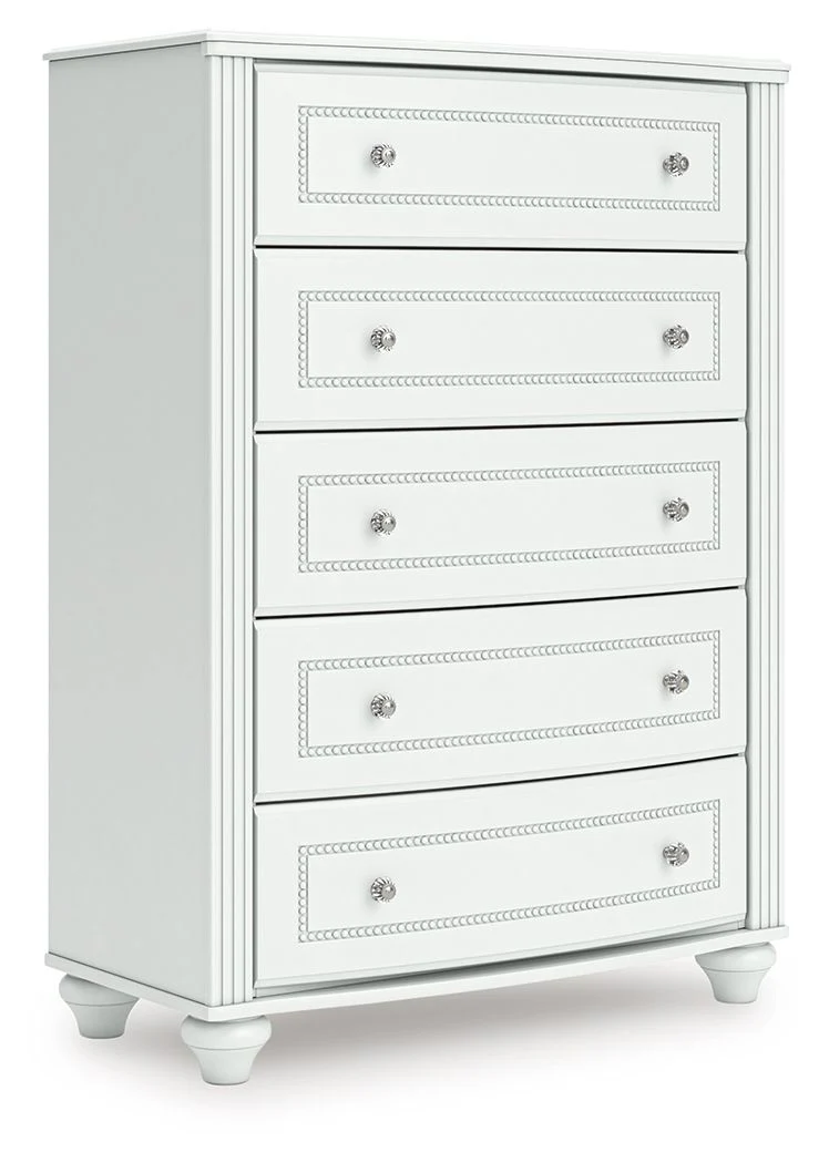 Kozlani - Five Drawer Chest - White - Image 1