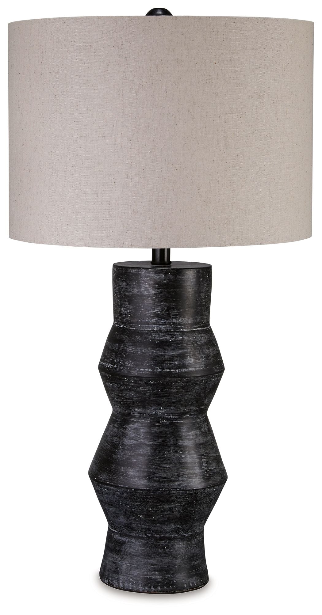 Kerbert – Terracotta Table Lamp – Distressed Black