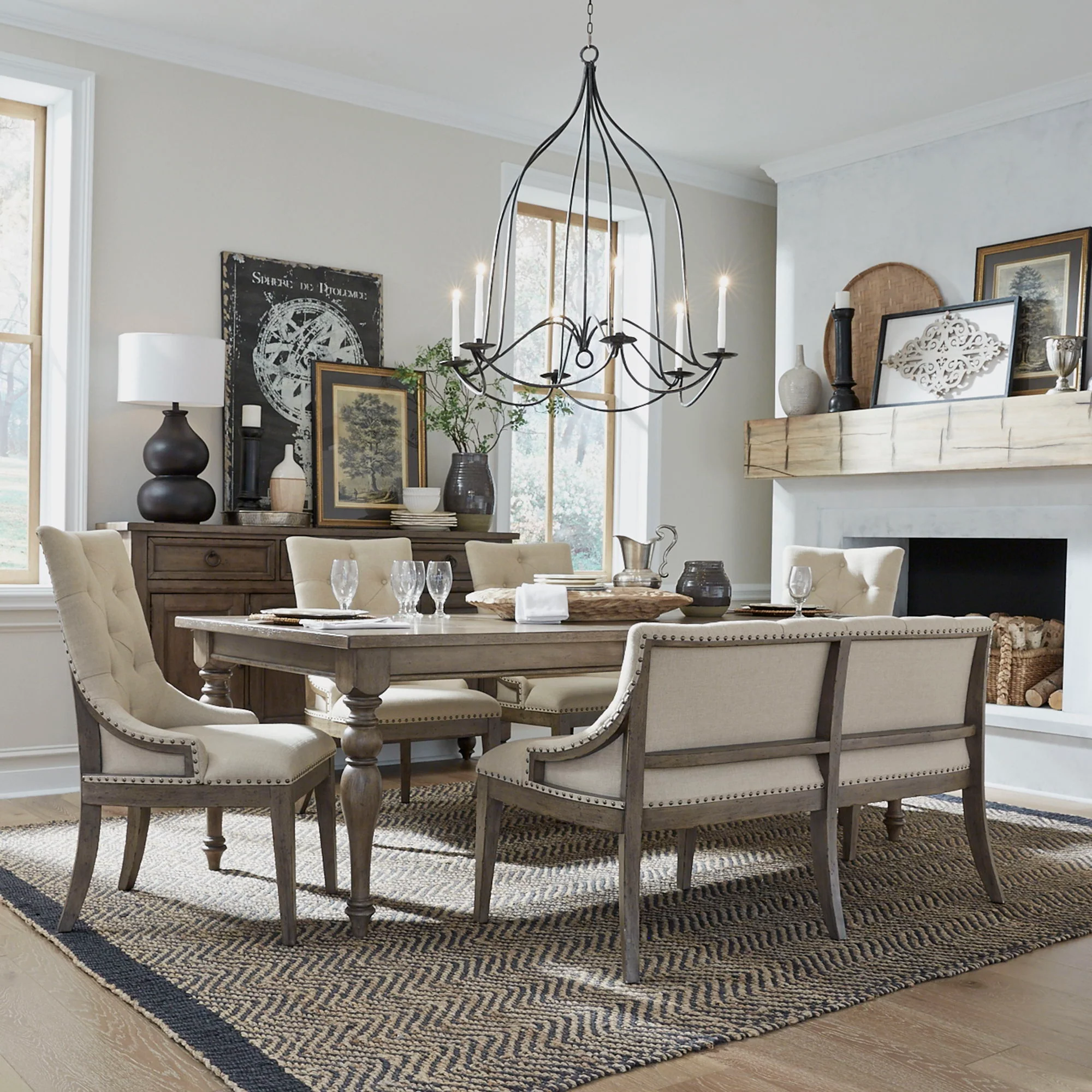 Americana Farmhouse - Leg Table Set - Image 2