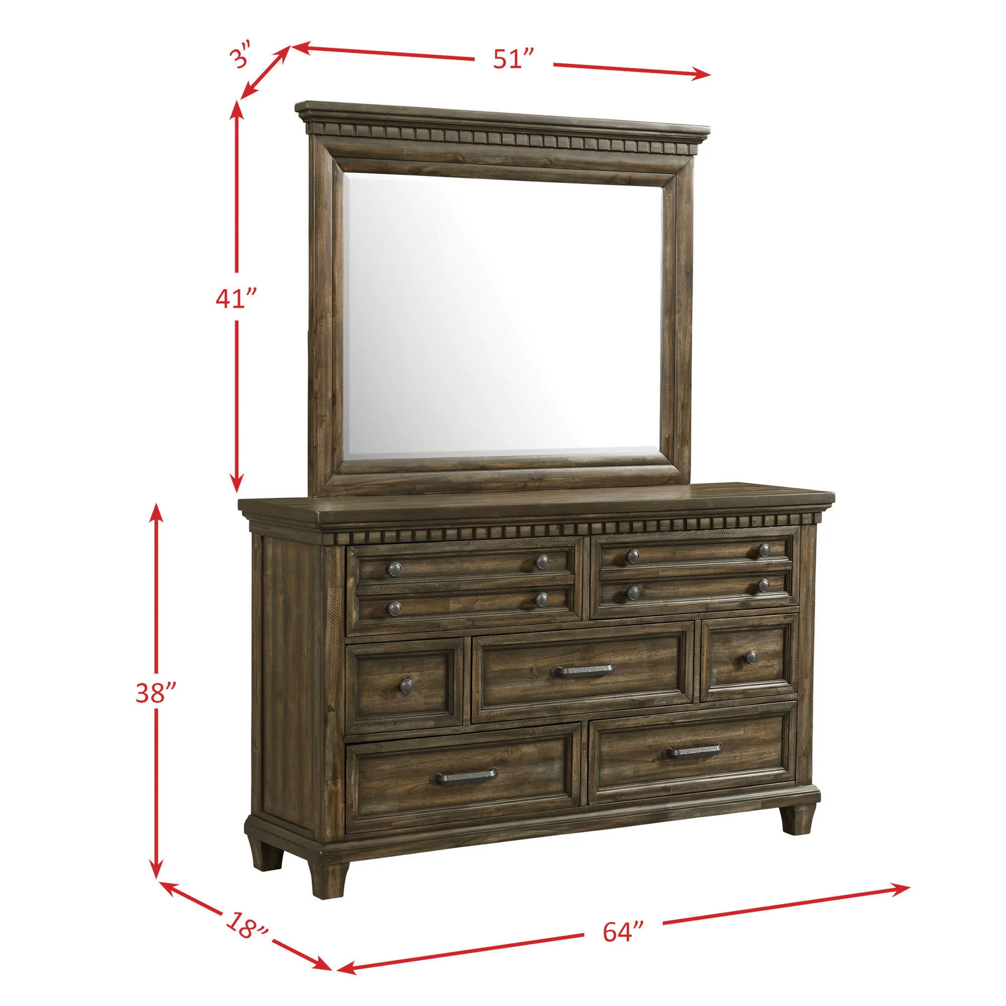 McCoy - Mirror - Charcoal - Image 2