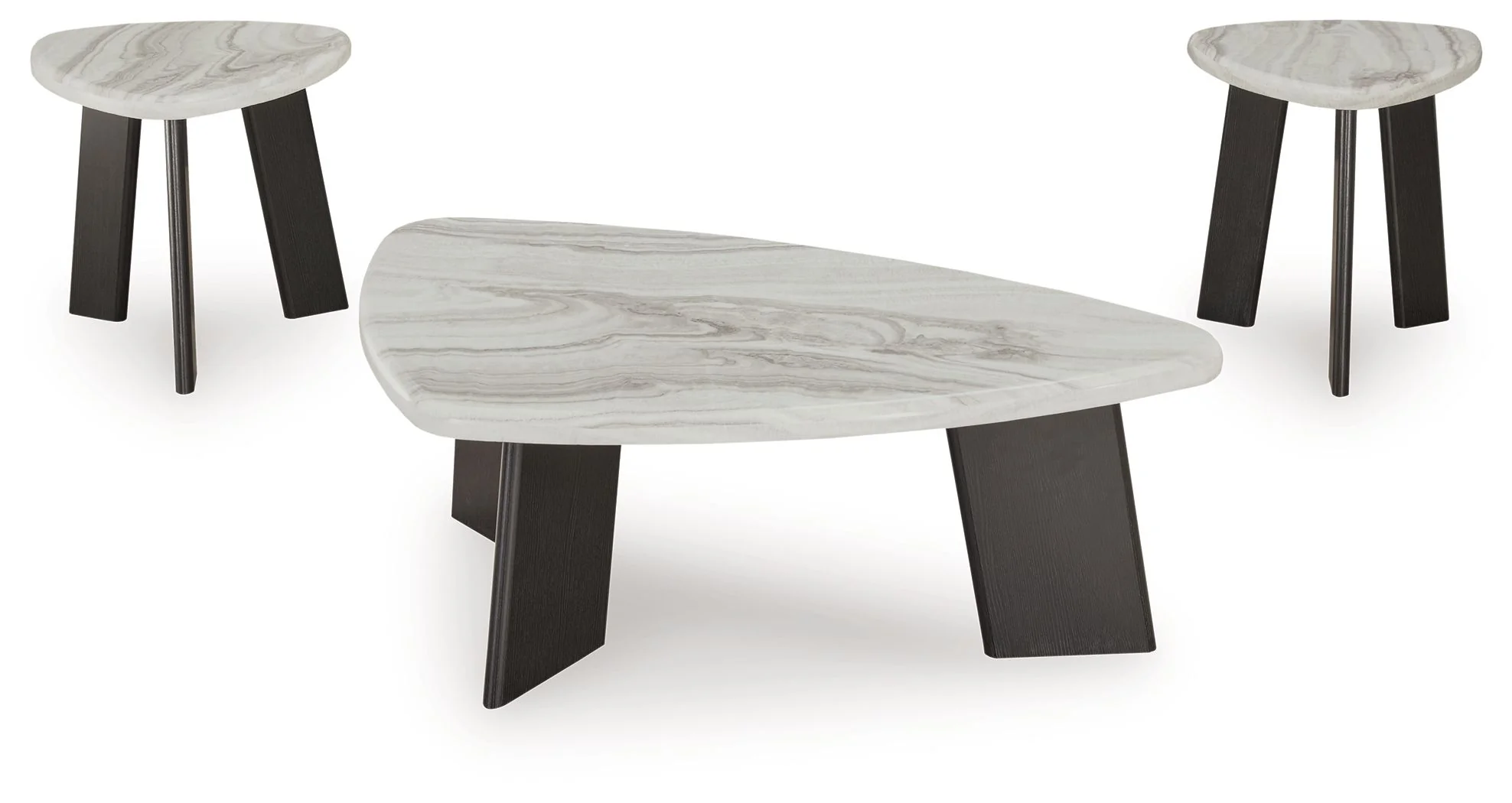 Lilyberg - Occasional Table Set (Set of 3) - Gray / Black - Image 2