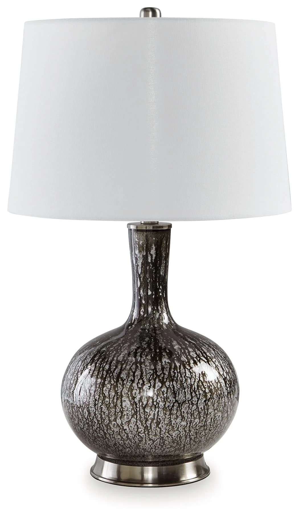 Tenslow – Glass Table Lamp – Antique Black
