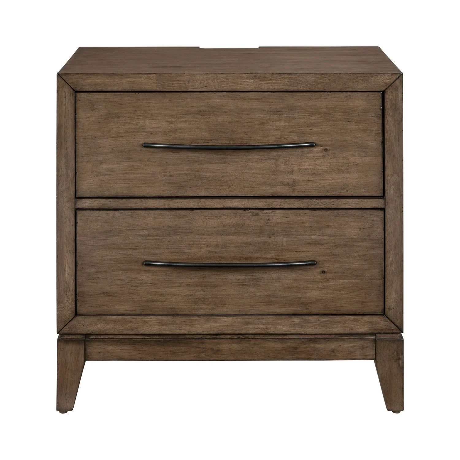 Shaker Lakes - Nightstand With Charging Station - Harvest Brown - Image 2