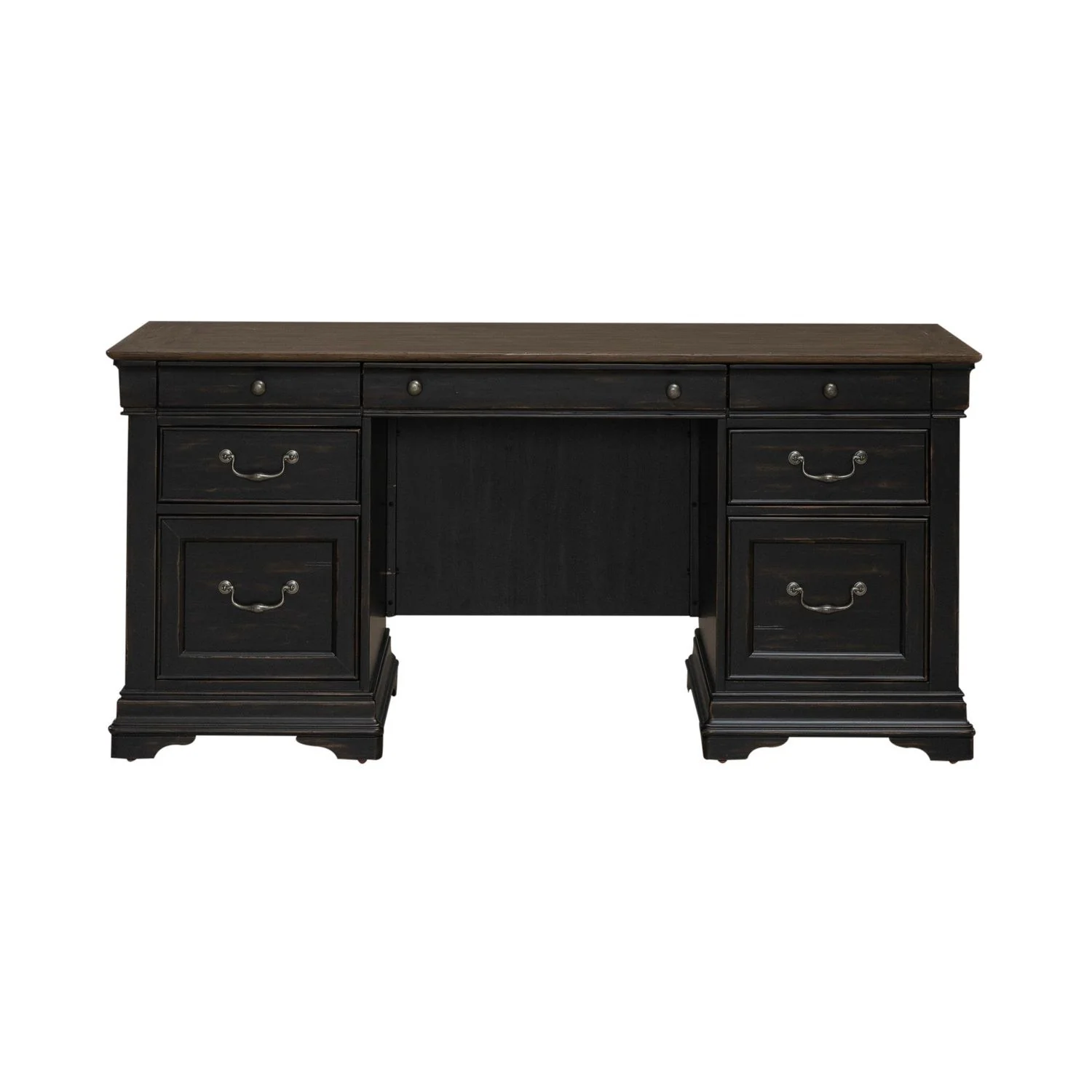 Meritage - Jr Executive Credenza - Aged Charcoal - Image 3