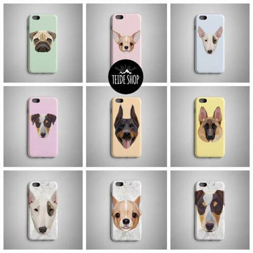 Geometric White Tiger iPhone 8 Plus Case iPhone 8 - Image 3
