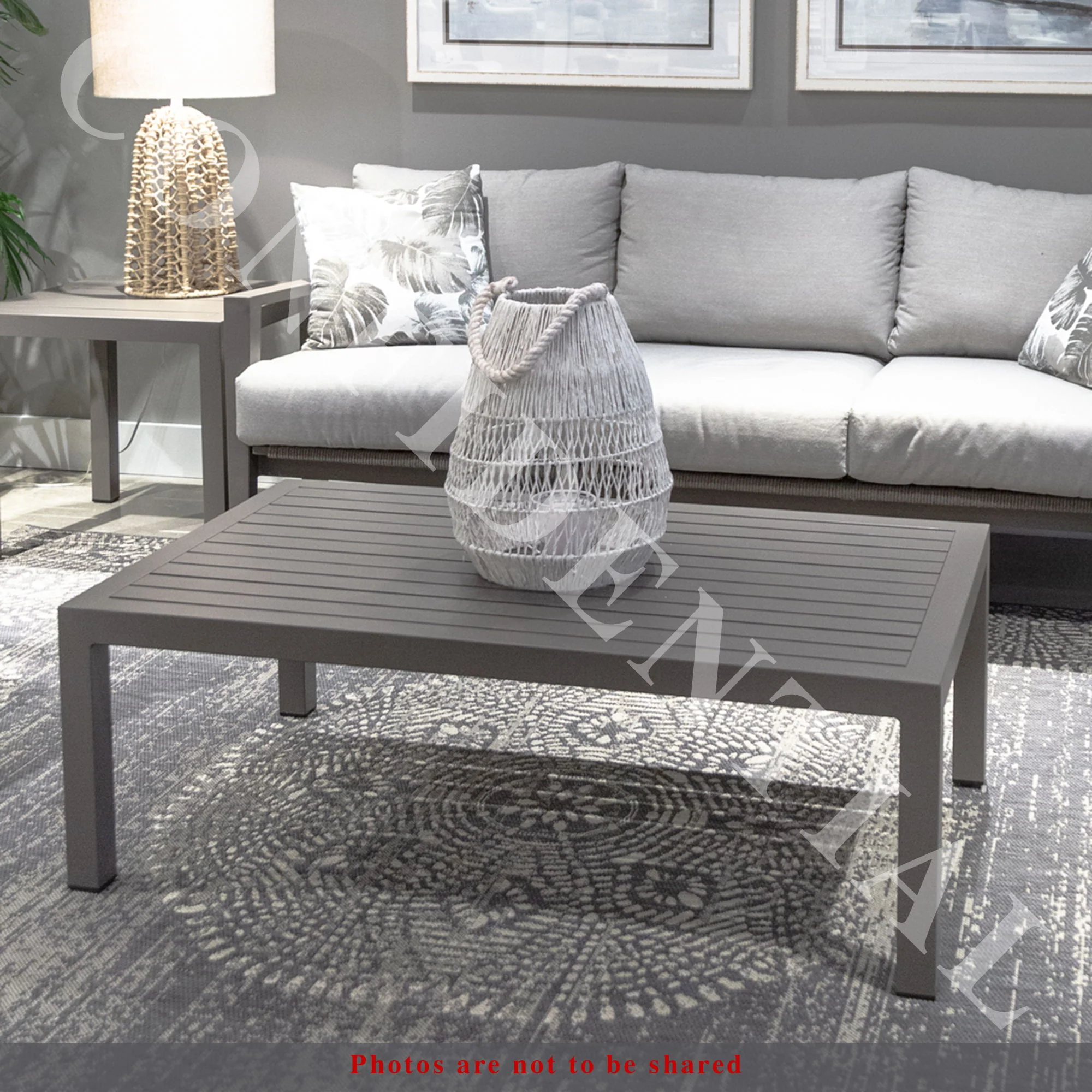 Plantation Key - Outdoor Cocktail Table - Granite - Image 1