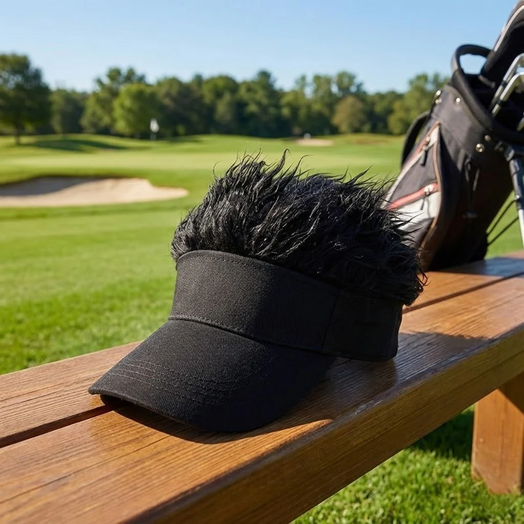 Hip-Hop Fake Hair Baseball Hat - Image 3
