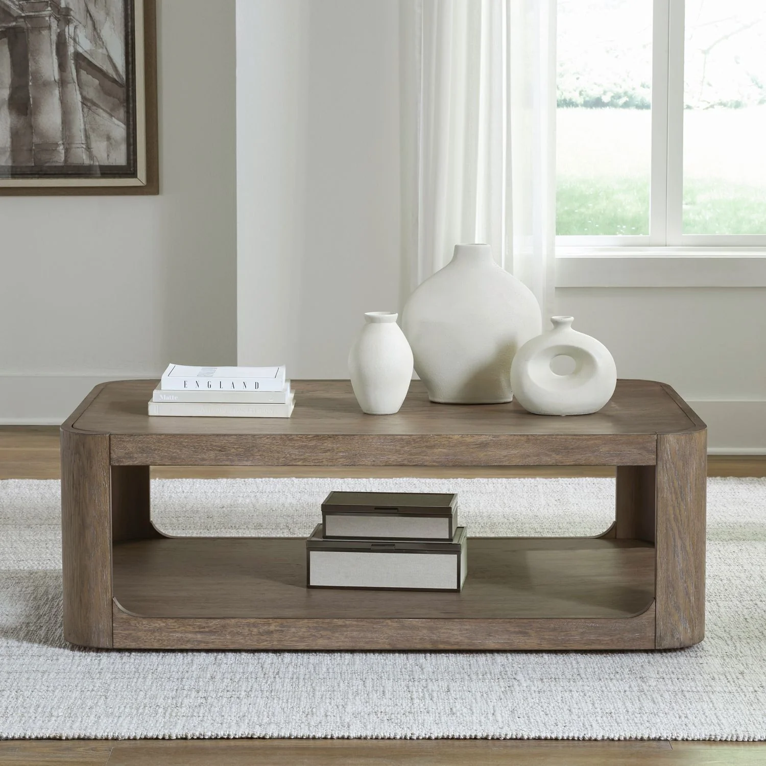 South Bend - Rectangular Cocktail Table - Burnished Clay - Image 1