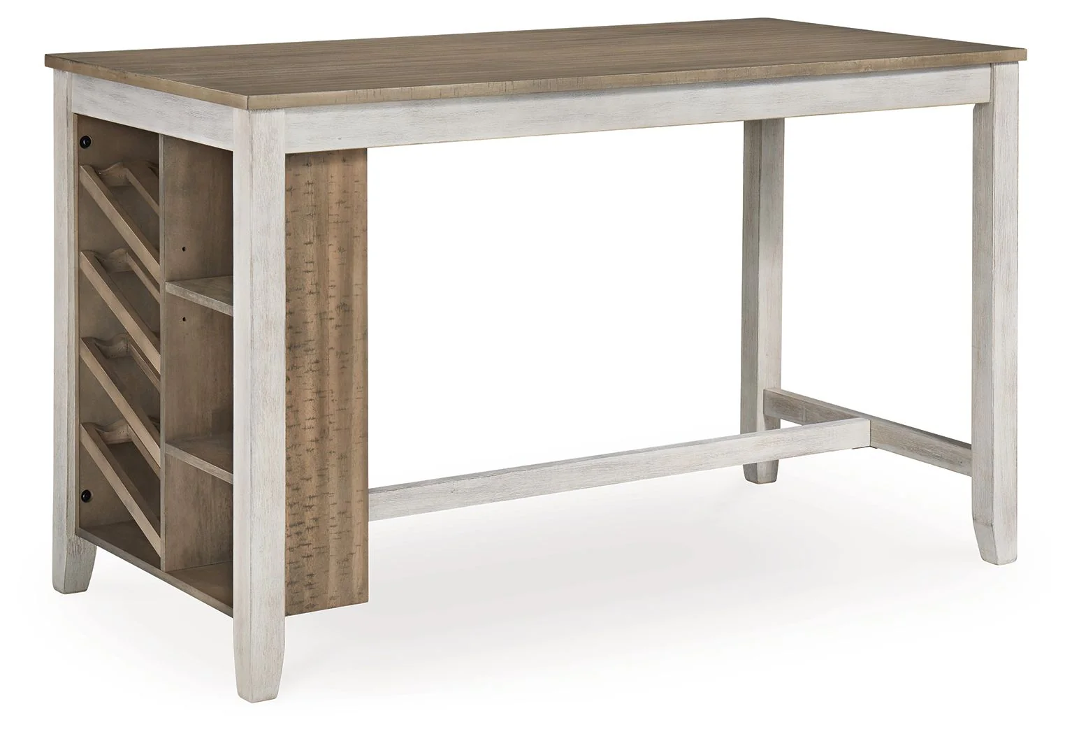 Skempton – Rectangular Counter Table With Storage – White