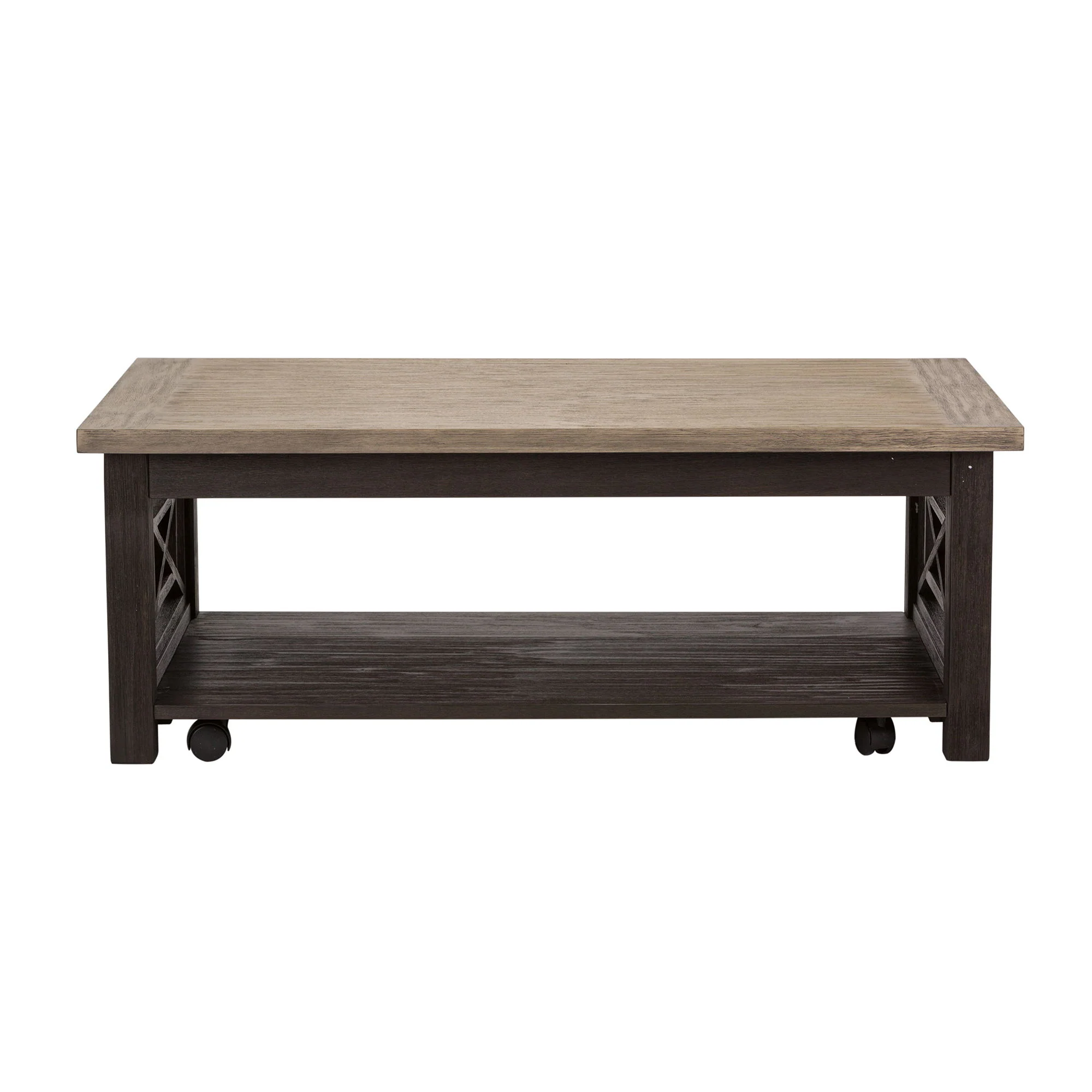 Heatherbrook - 3 Piece Table Set (1 Cocktail 2 End Tables) - Charcoal & Ash - Image 2