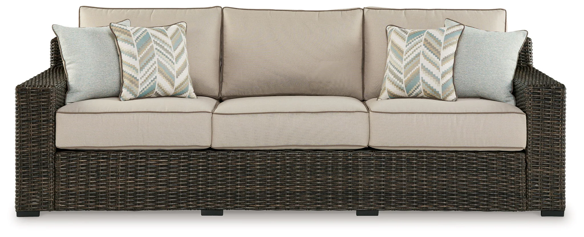 Coastline Bay - Sofa With Cushion - Brown - Image 2