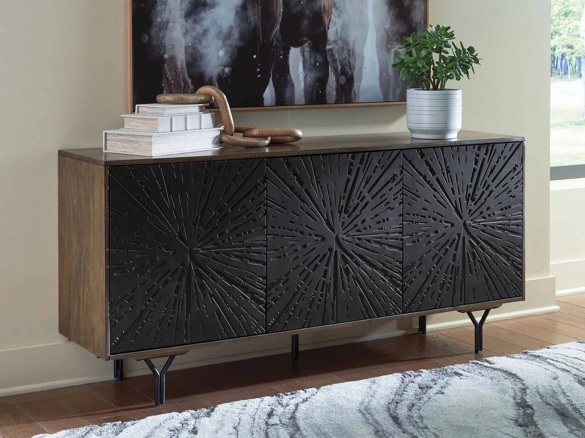 Lavinmont - Accent Cabinet - Multi Brown - Image 2