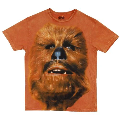 Star Wars Biggie Chewey Chewbacca Mineral Wash Adult T-Shirt - Image 1
