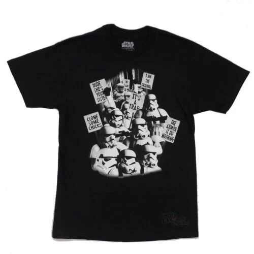 Star Wars Stormtrooper Demonstration Adult T-Shirt - Image 1