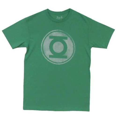 Green Lantern Vintage Logo Classic DC Comics Premium Adult T-Shirt - Image 1