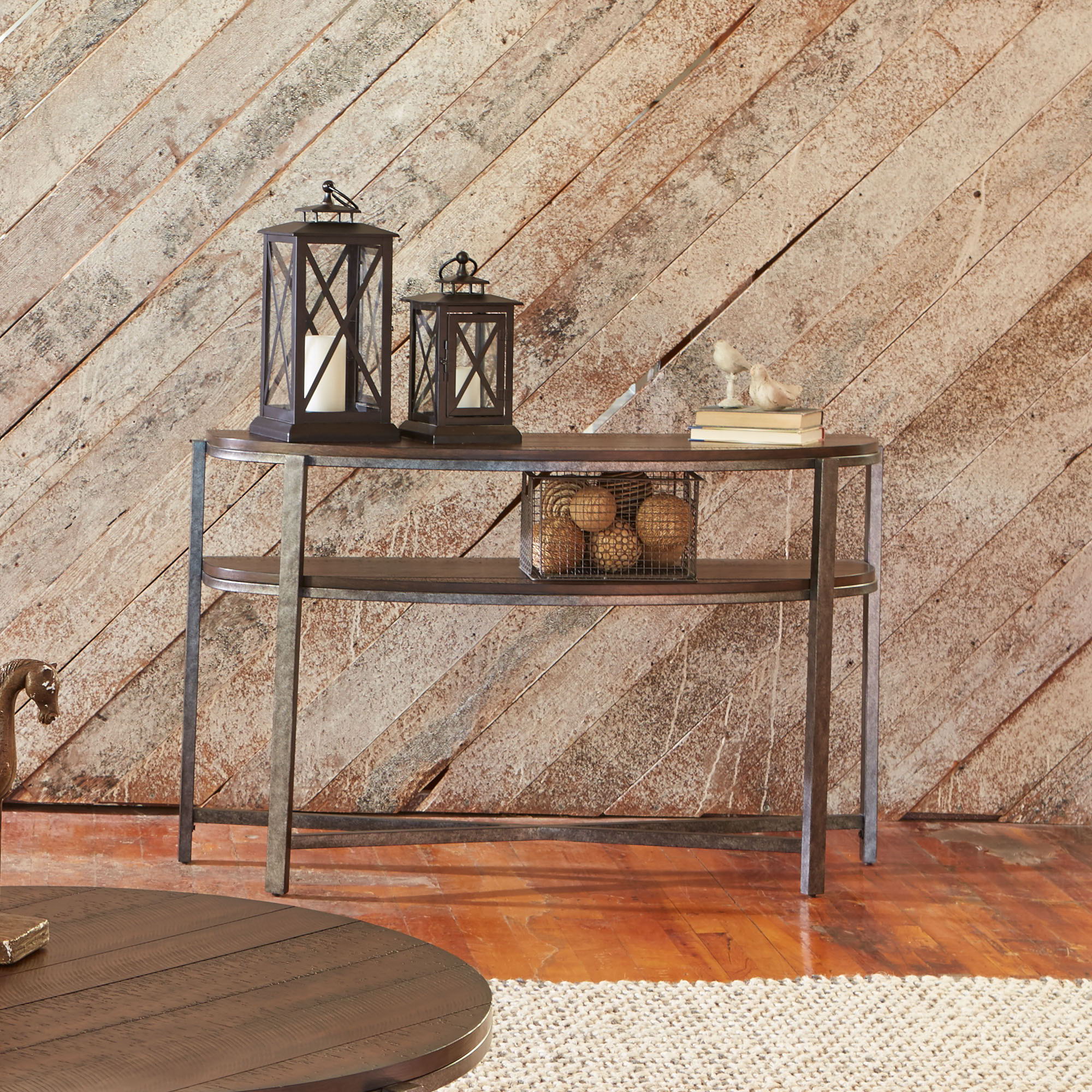 Breckinridge - Demilune Sofa Table - Dark Brown - Image 2