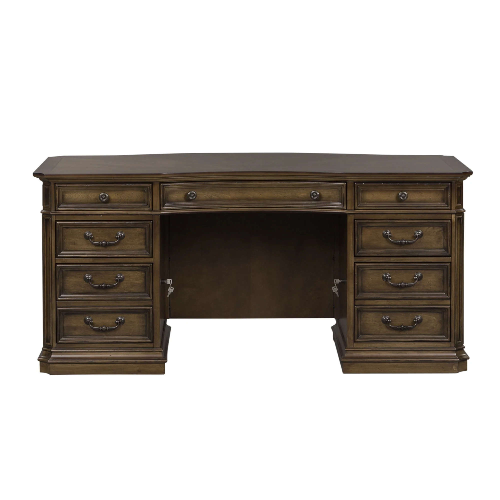 Amelia - 5 Piece Home Office Jr Executive Set - Antique Toffee - Image 2
