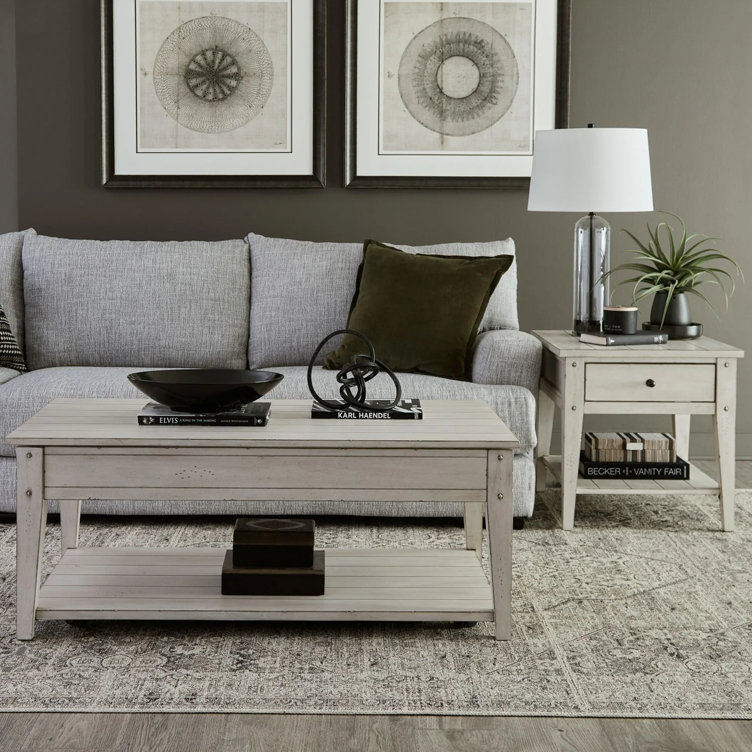 Lake House - Optional 3 Piece Set - Weathered White - Image 2