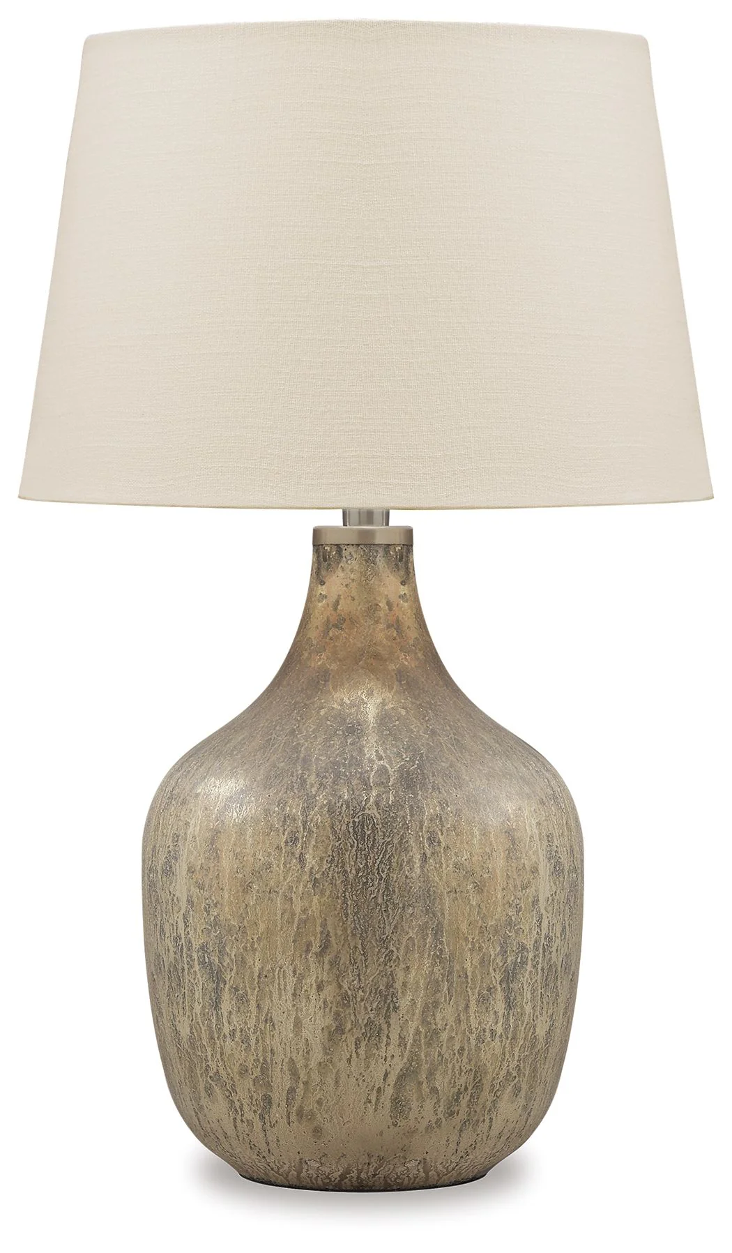 Mari - Glass Table Lamp  - Gray / Gold Finish - Image 1