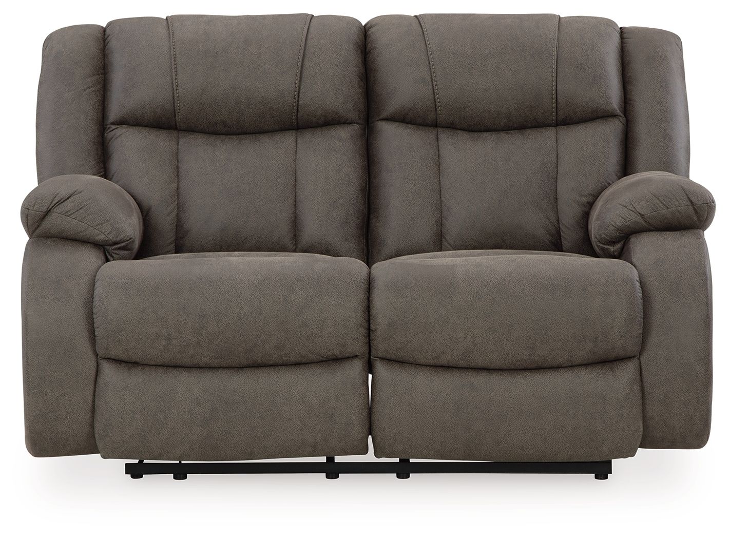 First Base – Reclining Loveseat – Gunmetal