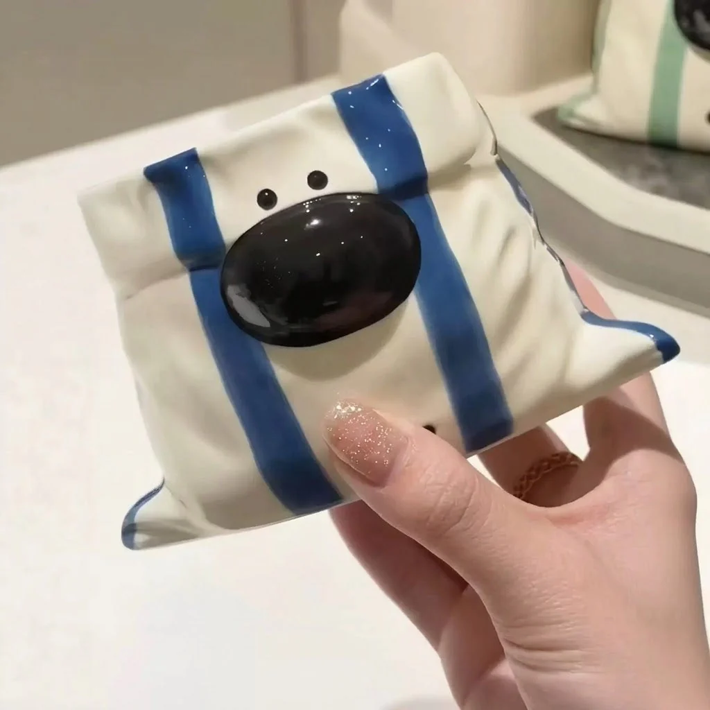 Puppy Bite Ceramic Snack Bowl Cup - Image 3