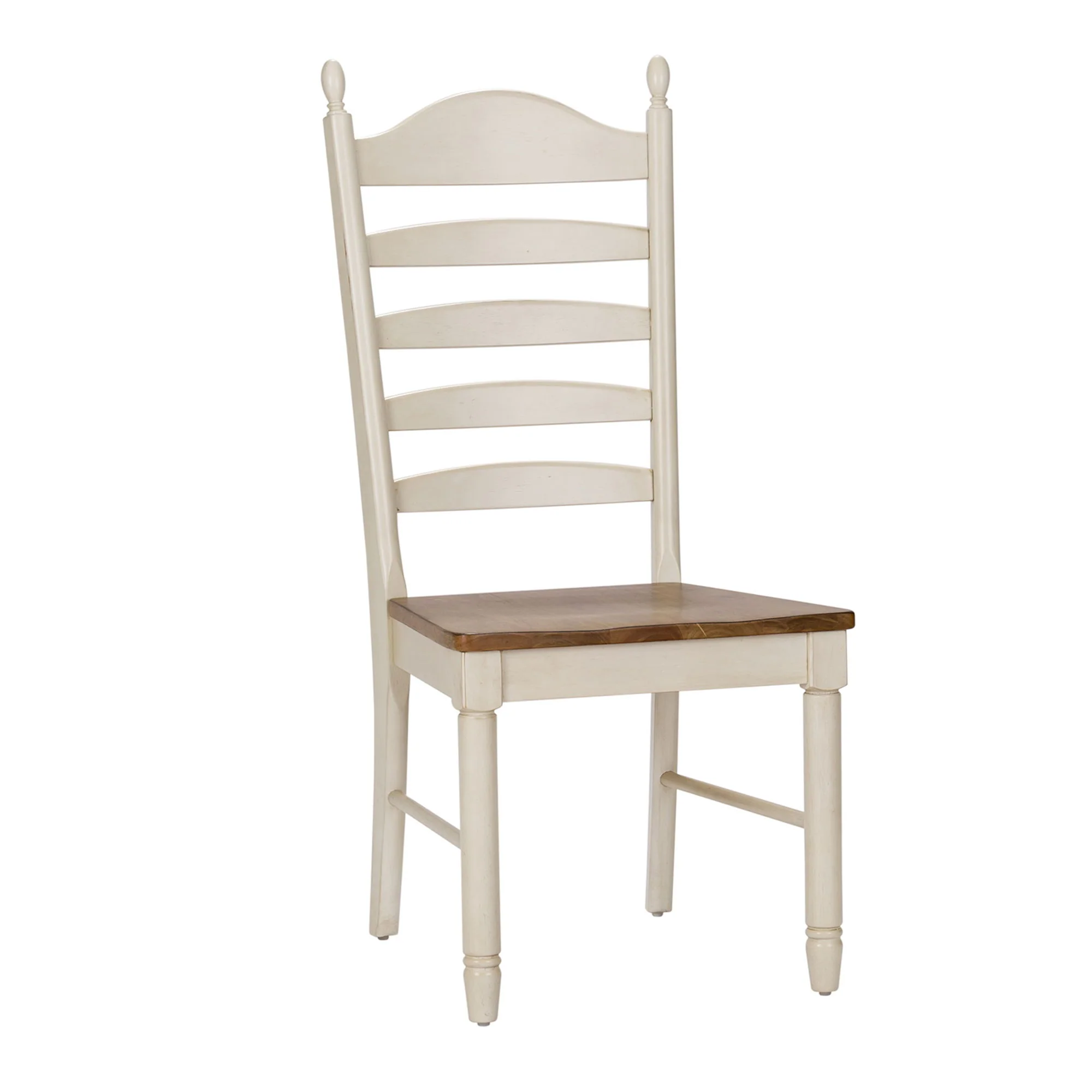 Springfield – Ladder Back Side Chair – Honey & Cream