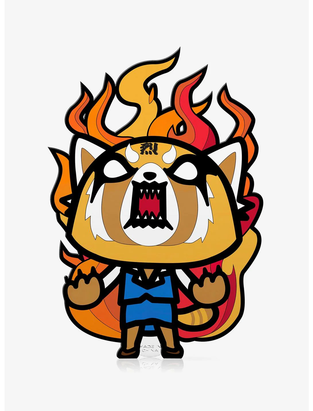FiGPiN AP Artist Proof Aggretsuko Rage Flame 485 Collectible Enamel Pin - Image 1