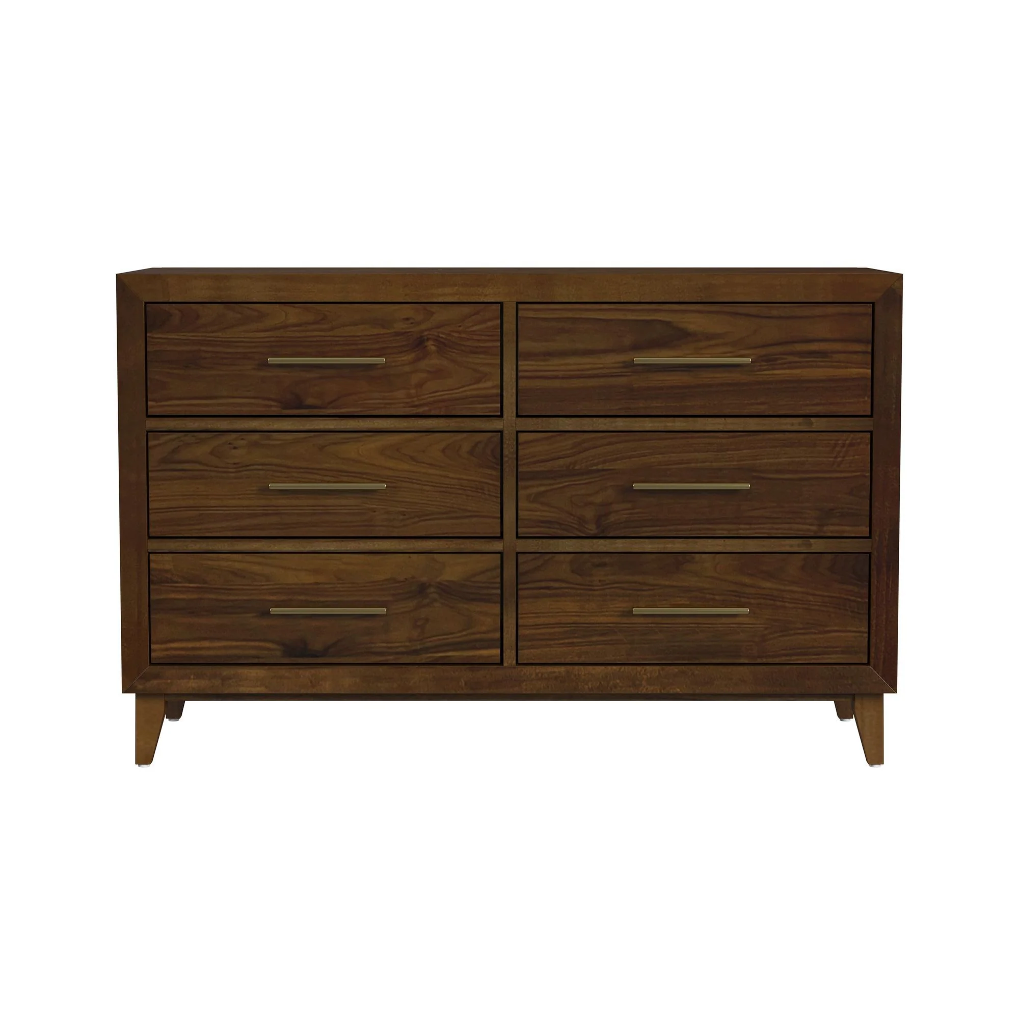 Malia - 6-Drawer Dresser - Walnut - Image 2