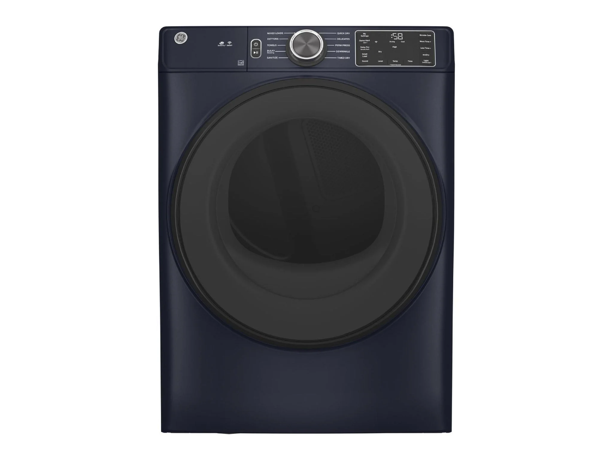 GE 7.8 Cubic Foot Front Load Electric Dryer – Sapphire Blue