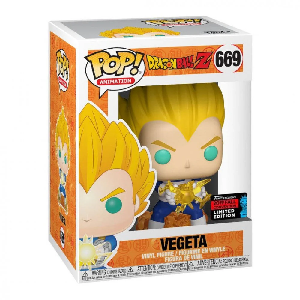 Funko Pop! Animation: Dragon Ball Z - Vegeta Final Flash #669 2019 Fall Convention Exclusive - Image 2