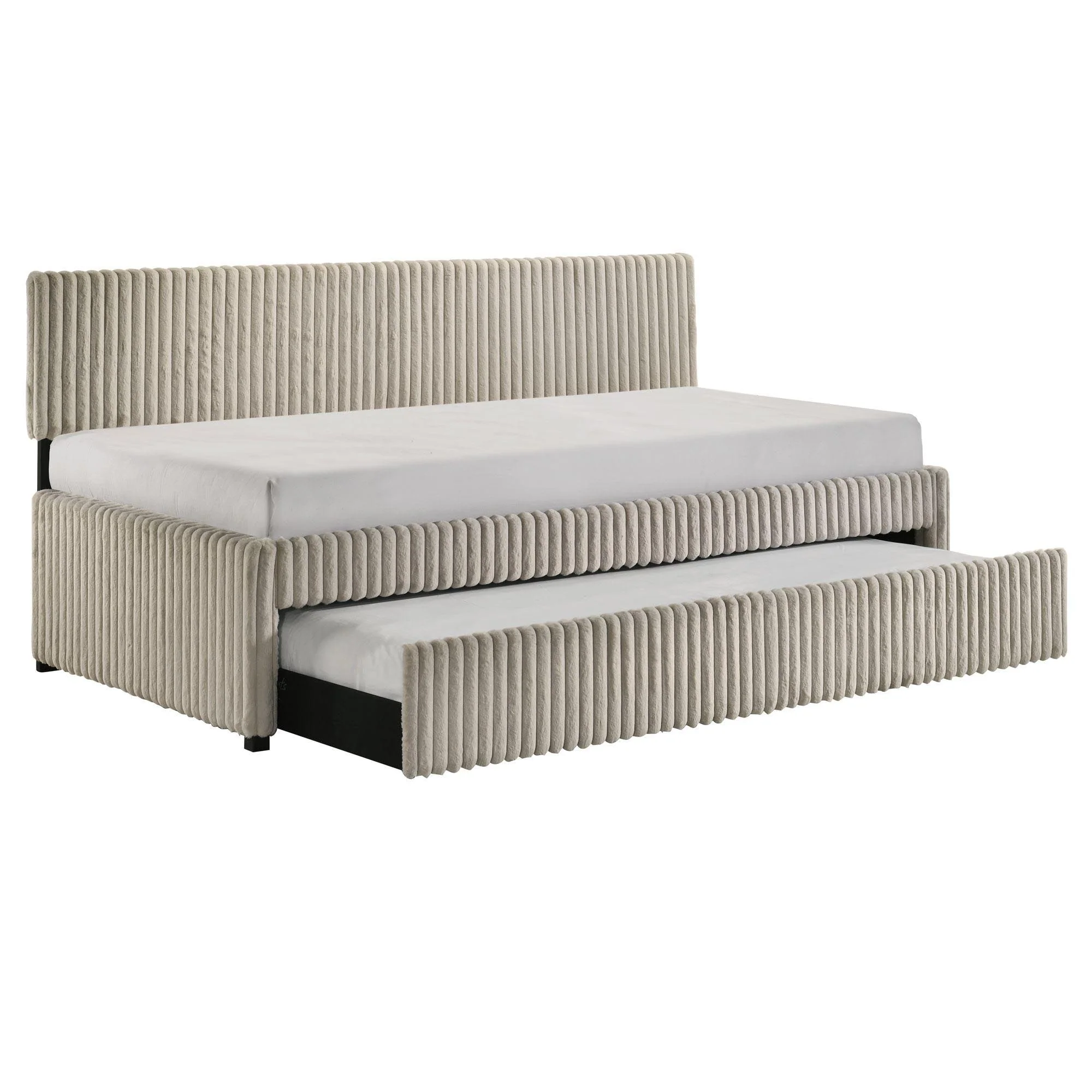 Arden - Twin Daybed With Trundle - Corduroy Beige - Image 2