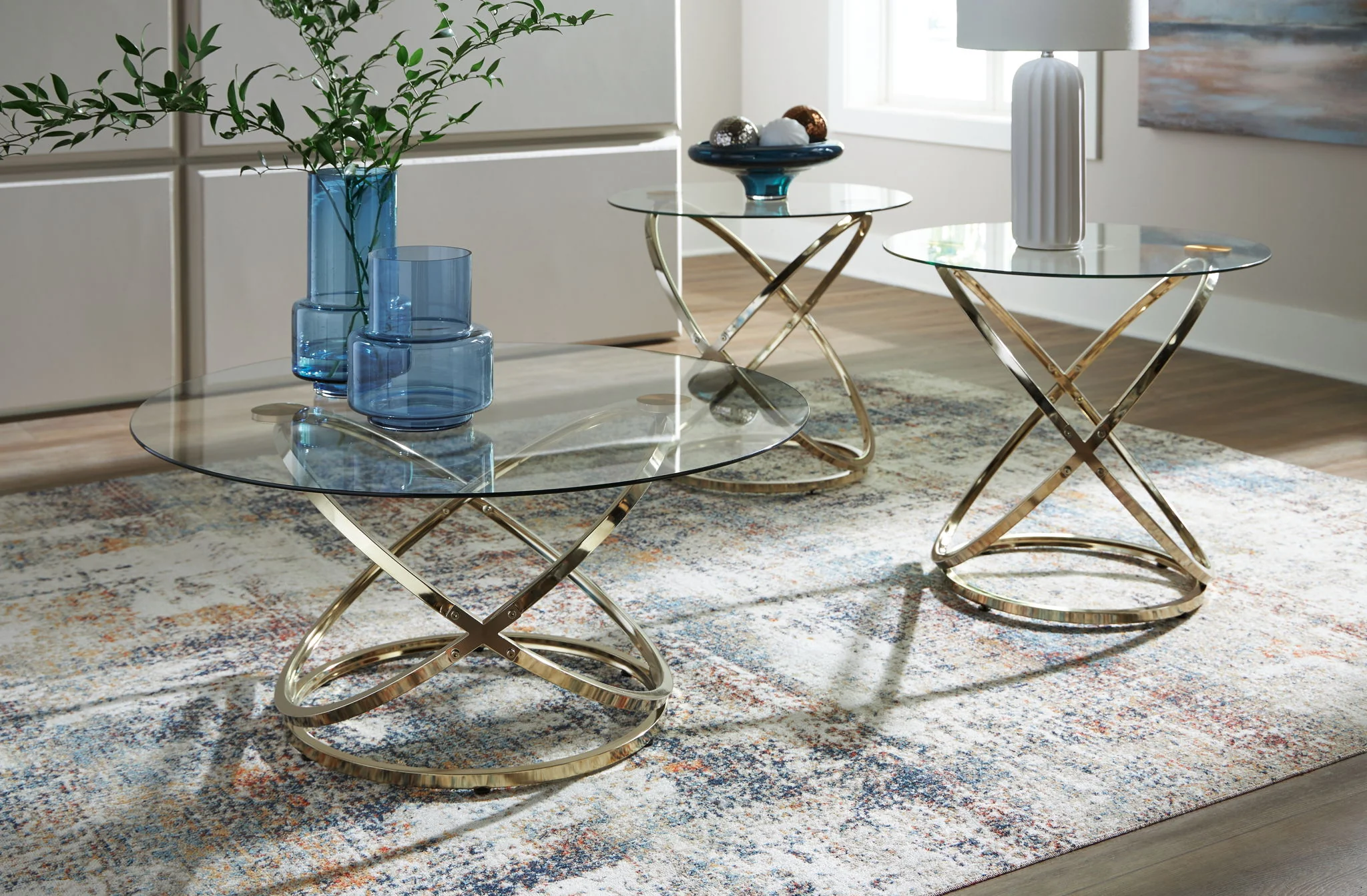Crimonti - Occasional Table Set (Set of 3) - Champagne - Image 2