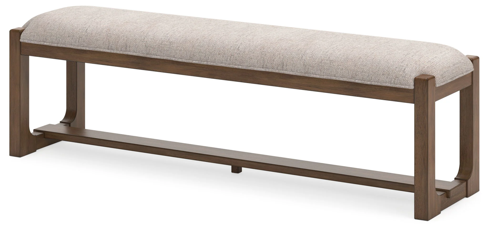 Cabalynn - Large Uph Dining Room Bench - Oatmeal / Light Brown - Image 2