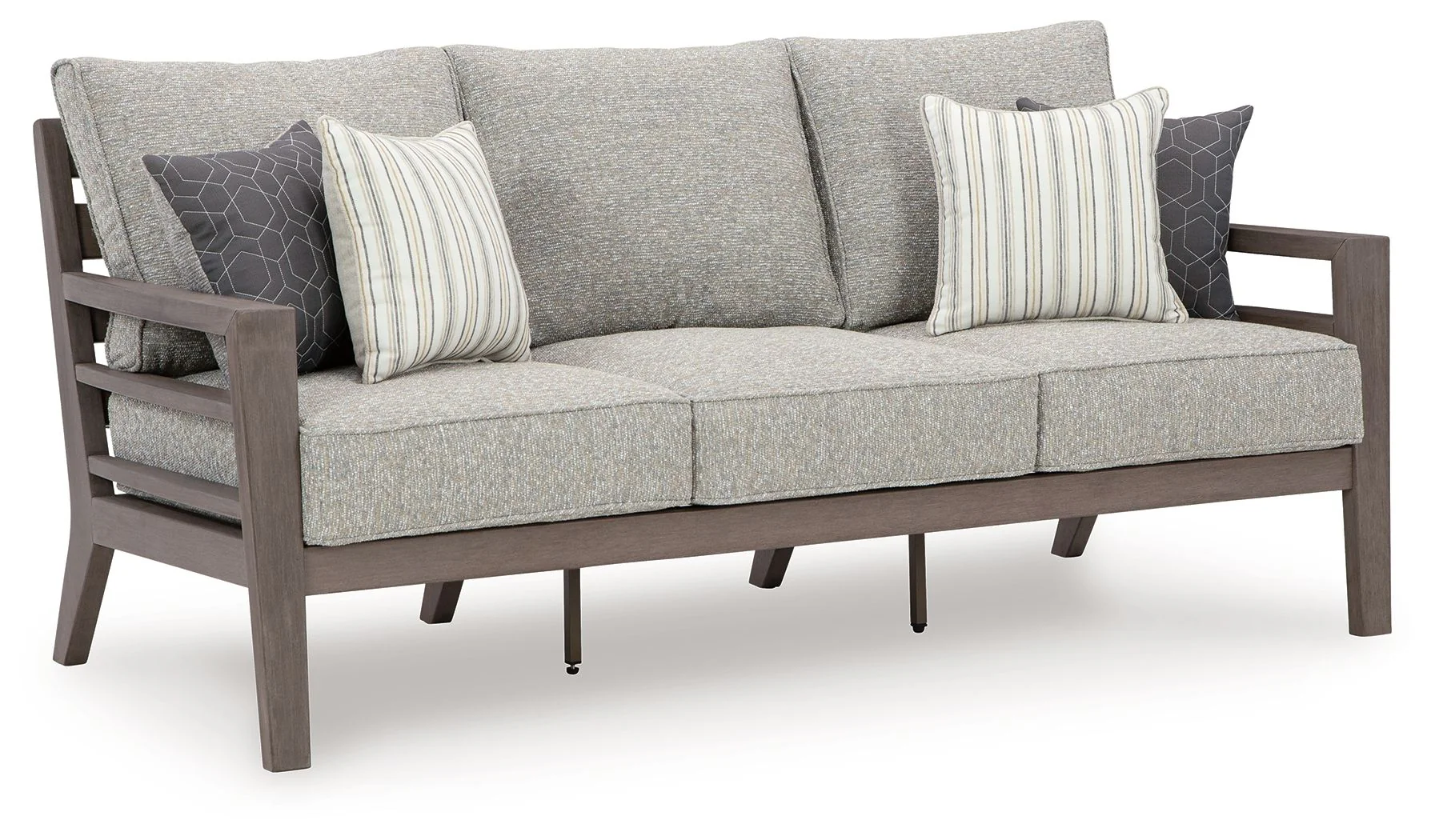 Hillside Barn - Sofa With Cushion - Gray / Brown - Image 1