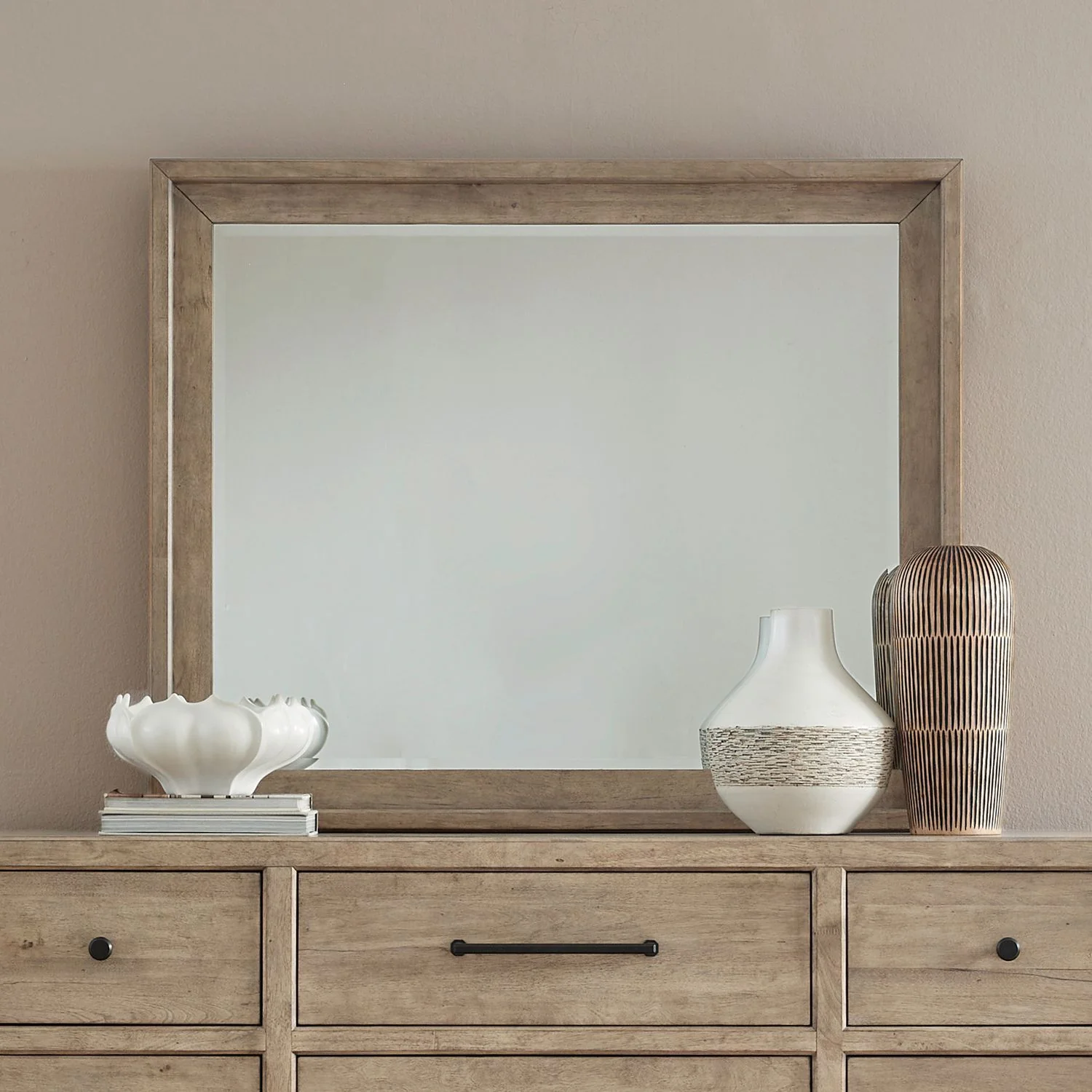Proximity Place – Landscape Mirror – Barley Buff