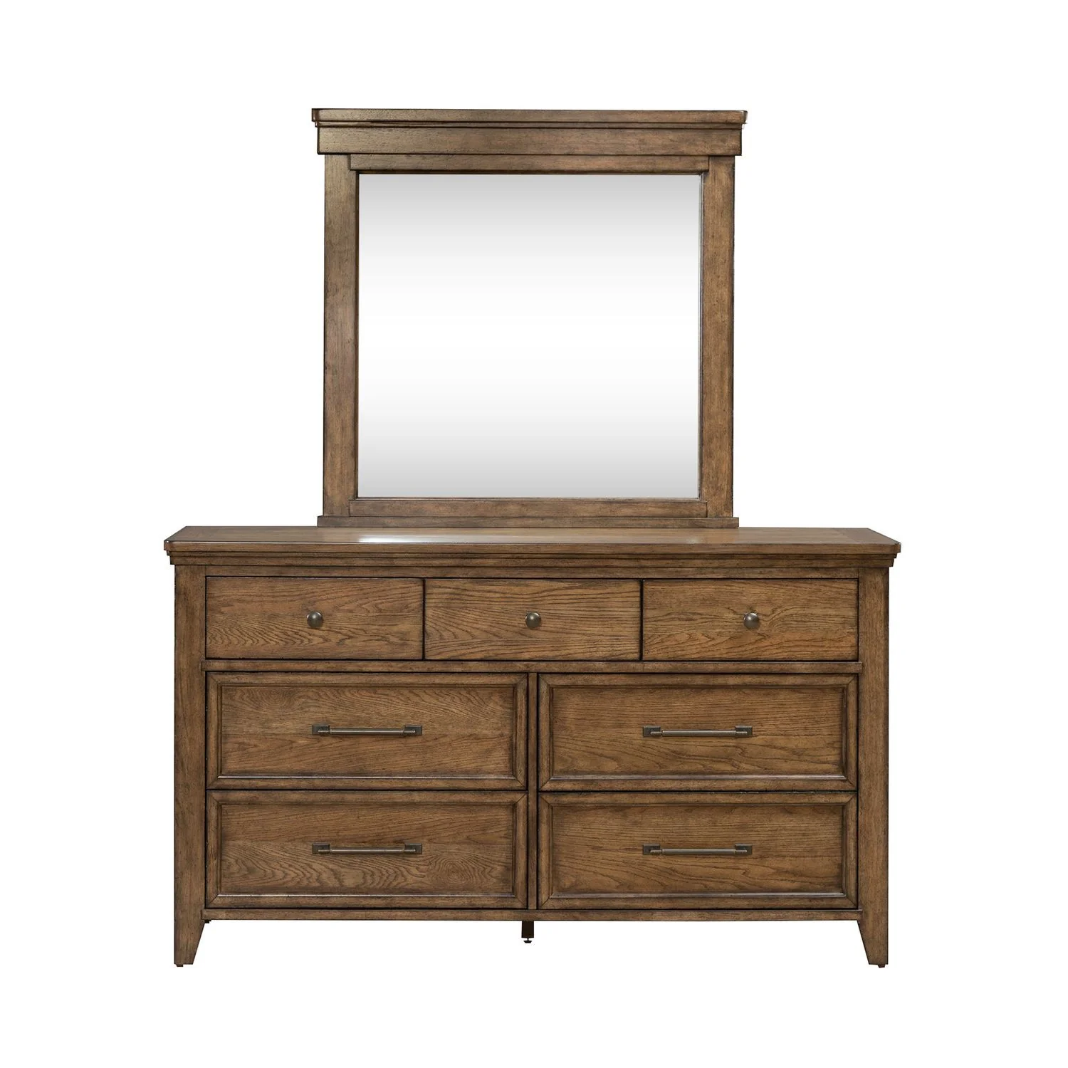 Carolina Park - Dresser & Mirror - Amber Brown - Image 2