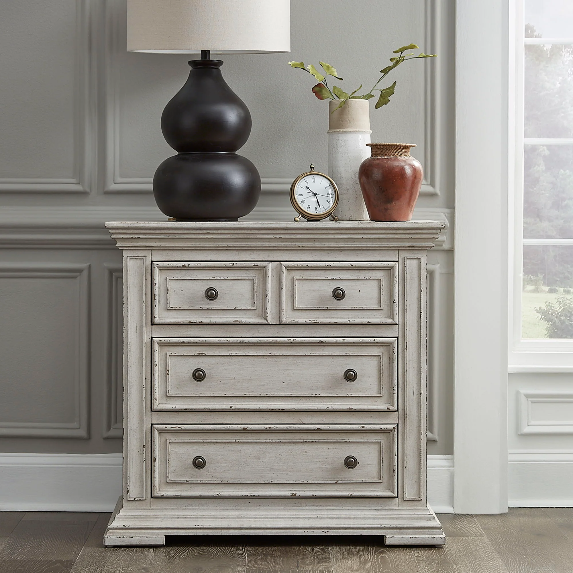 Big Valley - Bedside Chest With Charging Station - Image 2