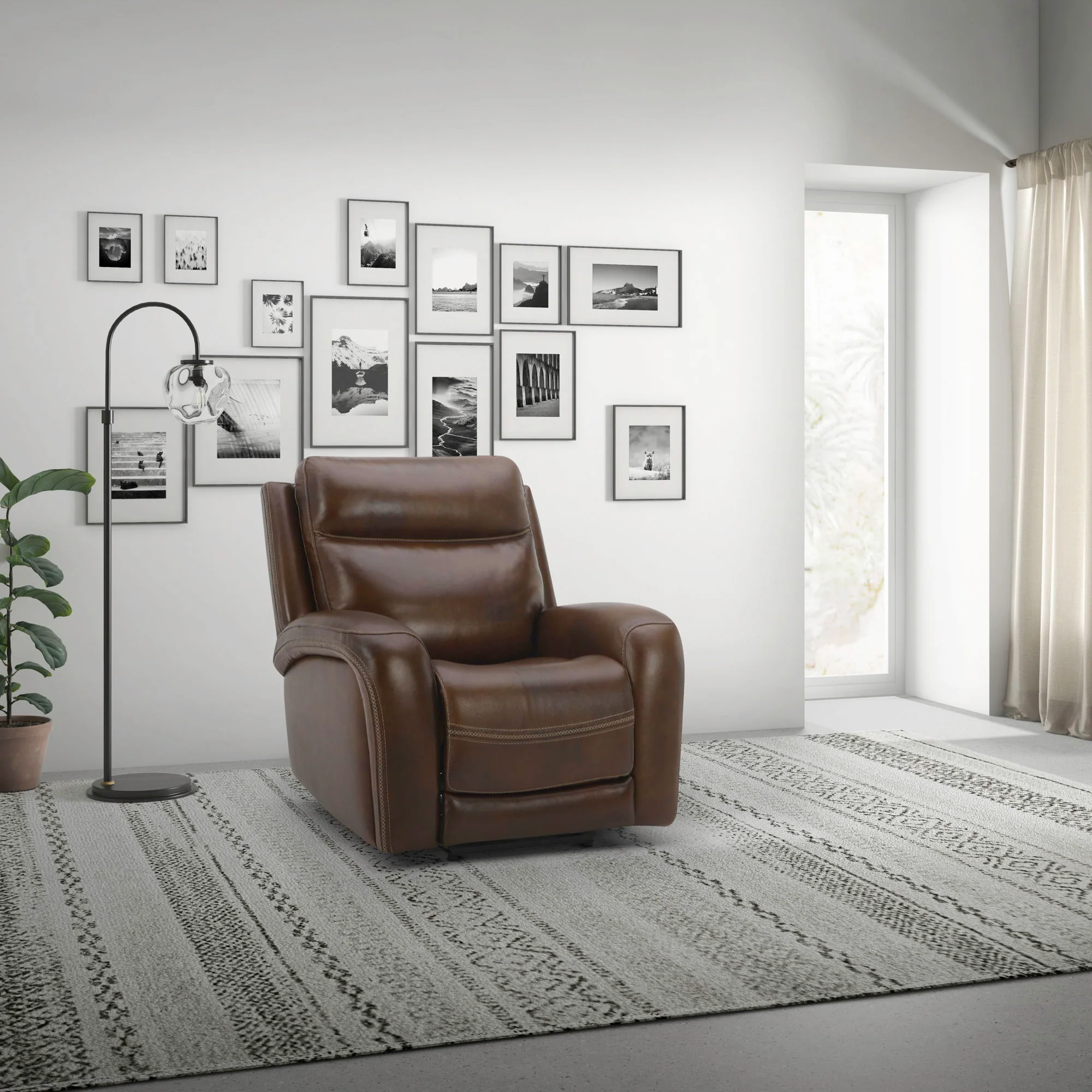 Blair – Swivel Glider Recliner P2 – Cognac