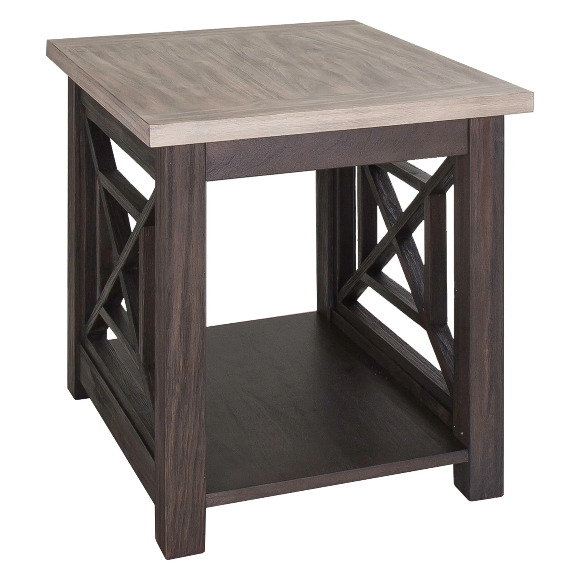 Heatherbrook - 3 Piece Table Set (1 Cocktail 2 End Tables) - Charcoal & Ash - Image 3