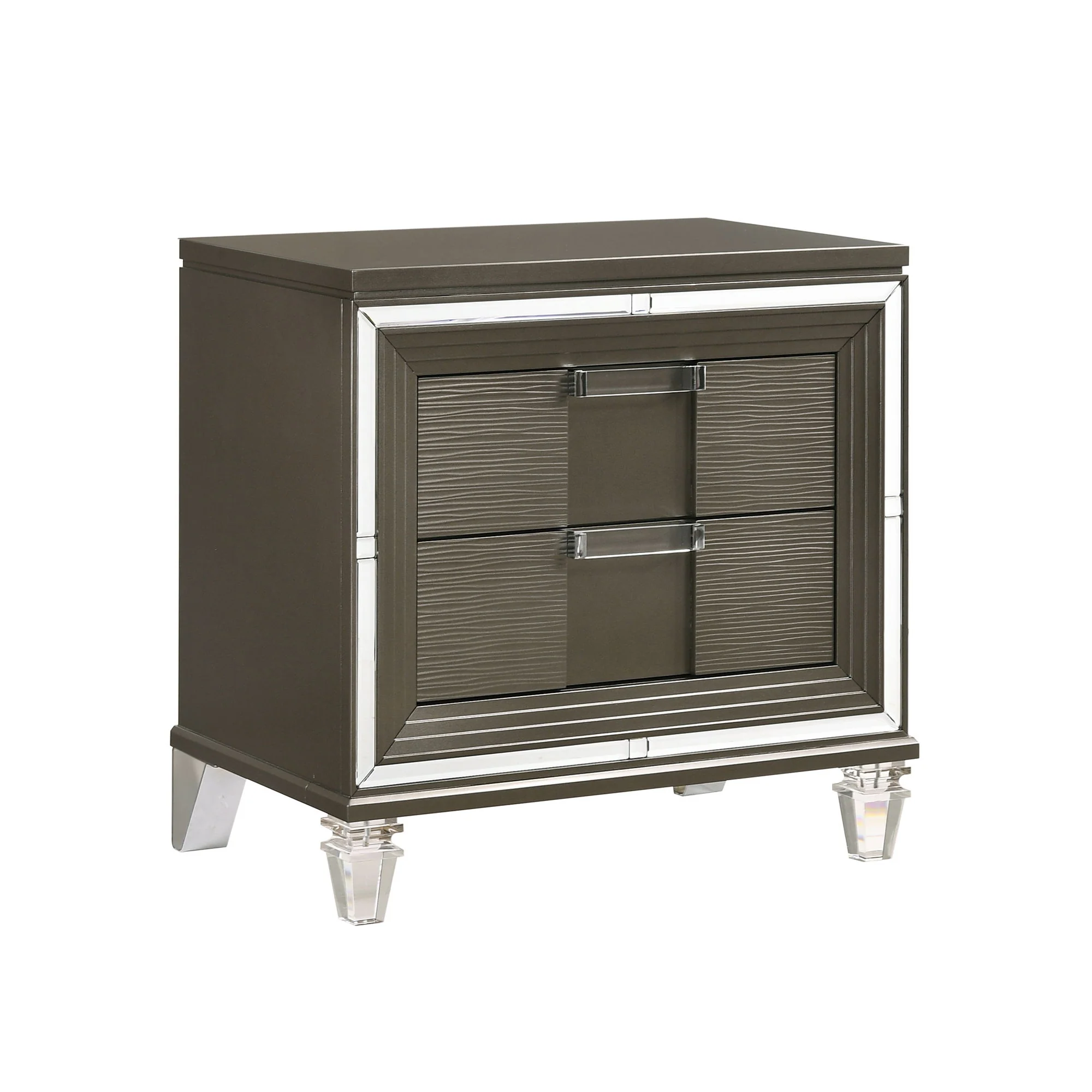 Twenty Nine – 2-Drawer Nightstand With USB – Dark Brown