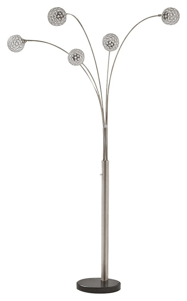 Winter – Metal Arc Lamp  – Silver Finish