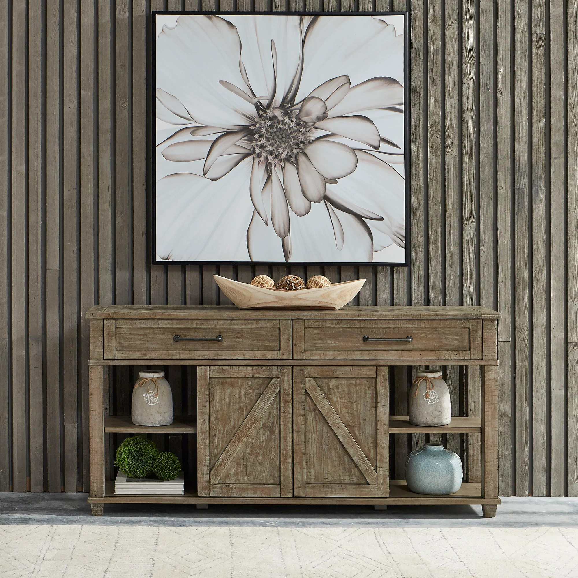 Parkland Falls - Sofa Table - Weathered Taupe - Image 1