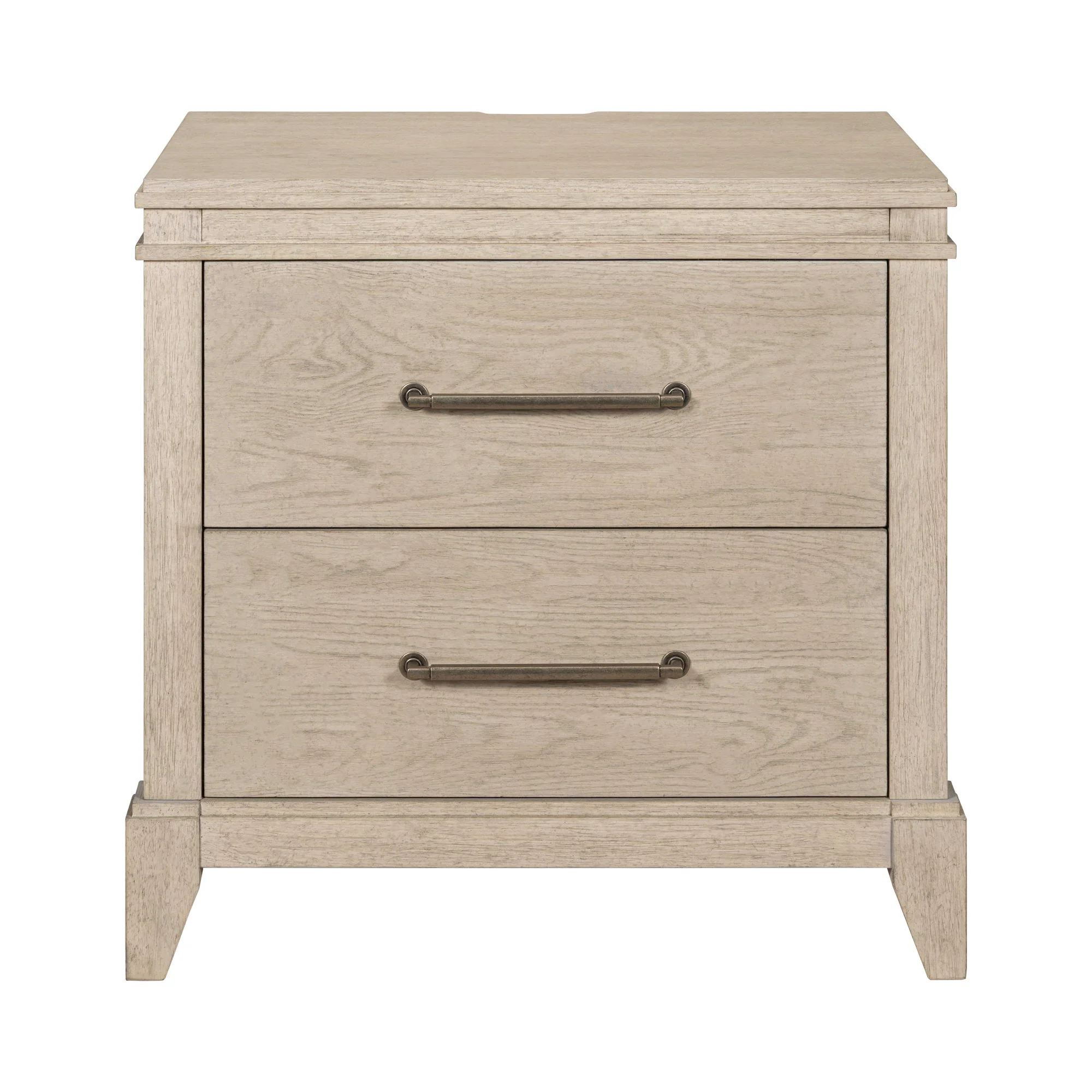 New Haven - Nightstand With Charging Station - Sanctuary White - Image 2